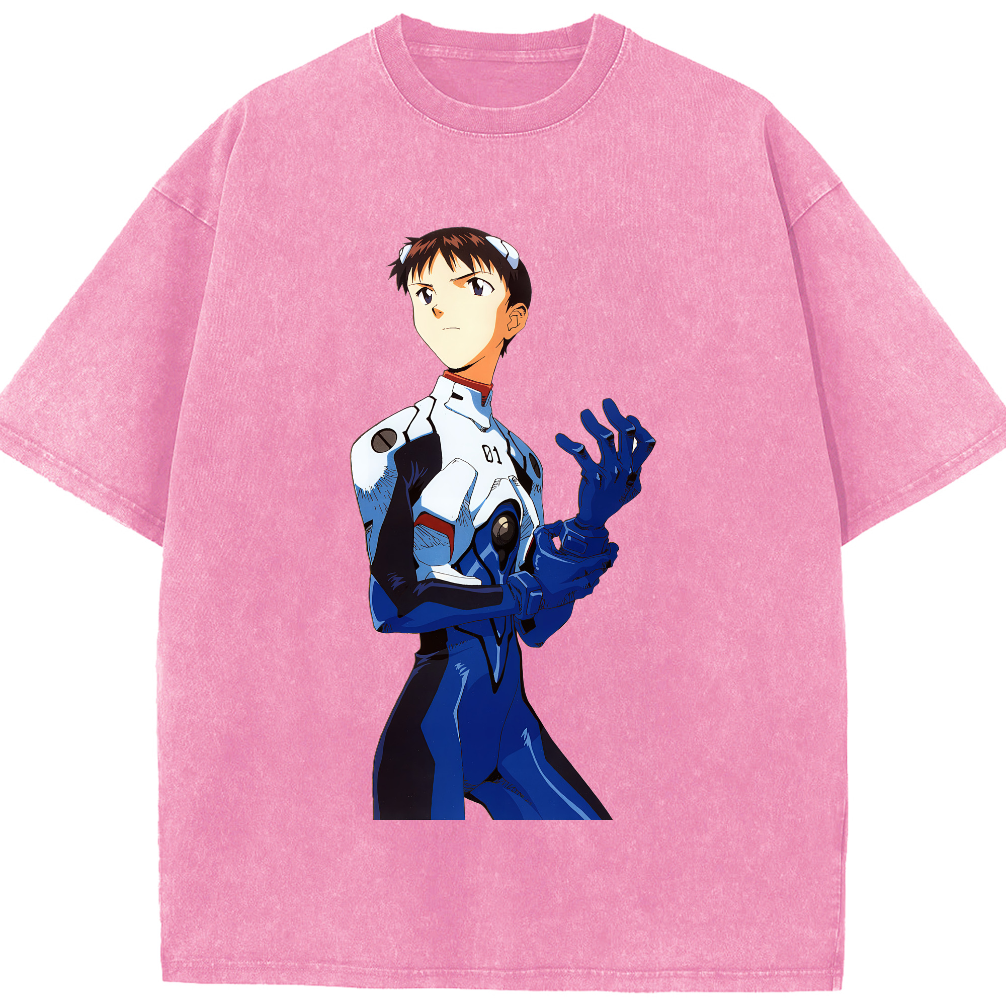 （画像用） EVA 新世紀エヴァンゲリオン 綿100% ヴィンテージ風 半袖Tシャツ（フロントプリント）